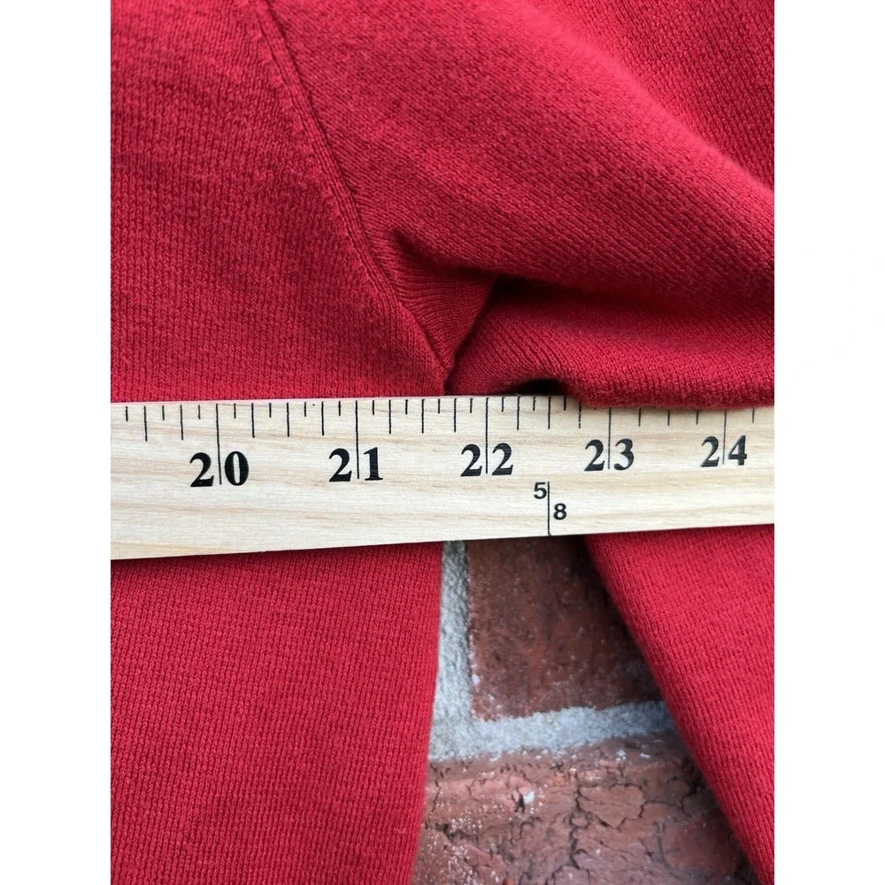 Polo Ralph Lauren Sweater Men XL Red Pima Cotton V Neck Pullover Lightweight